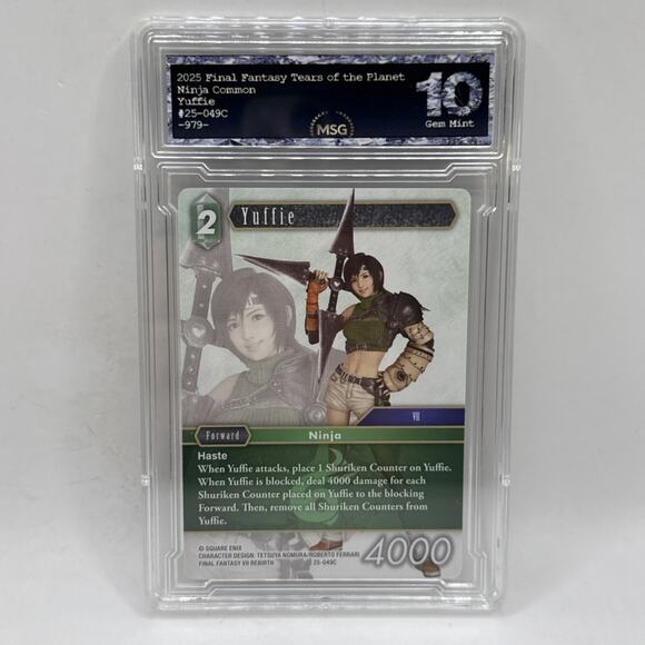 Final Fantasy Yuffie - 25-049C - Tears of the Planet Graded 10 Gem Mint Card - Picture 1 of 2